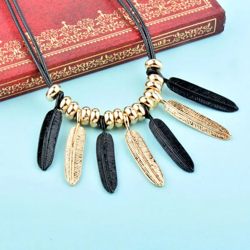 boho Big Metal Geometric Pendant Chunky Necklace Statement Maxi Jewelry For Women