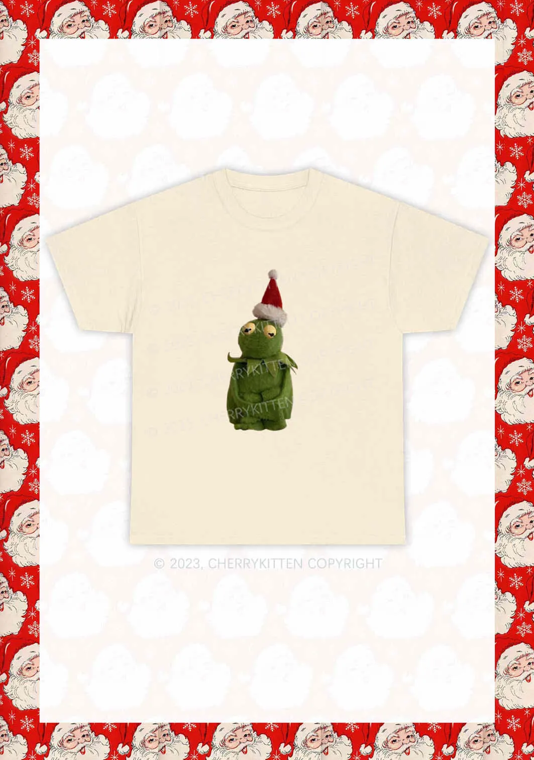 Christmas Plush Frog Y2K Chunky Shirt Cherrykitten
