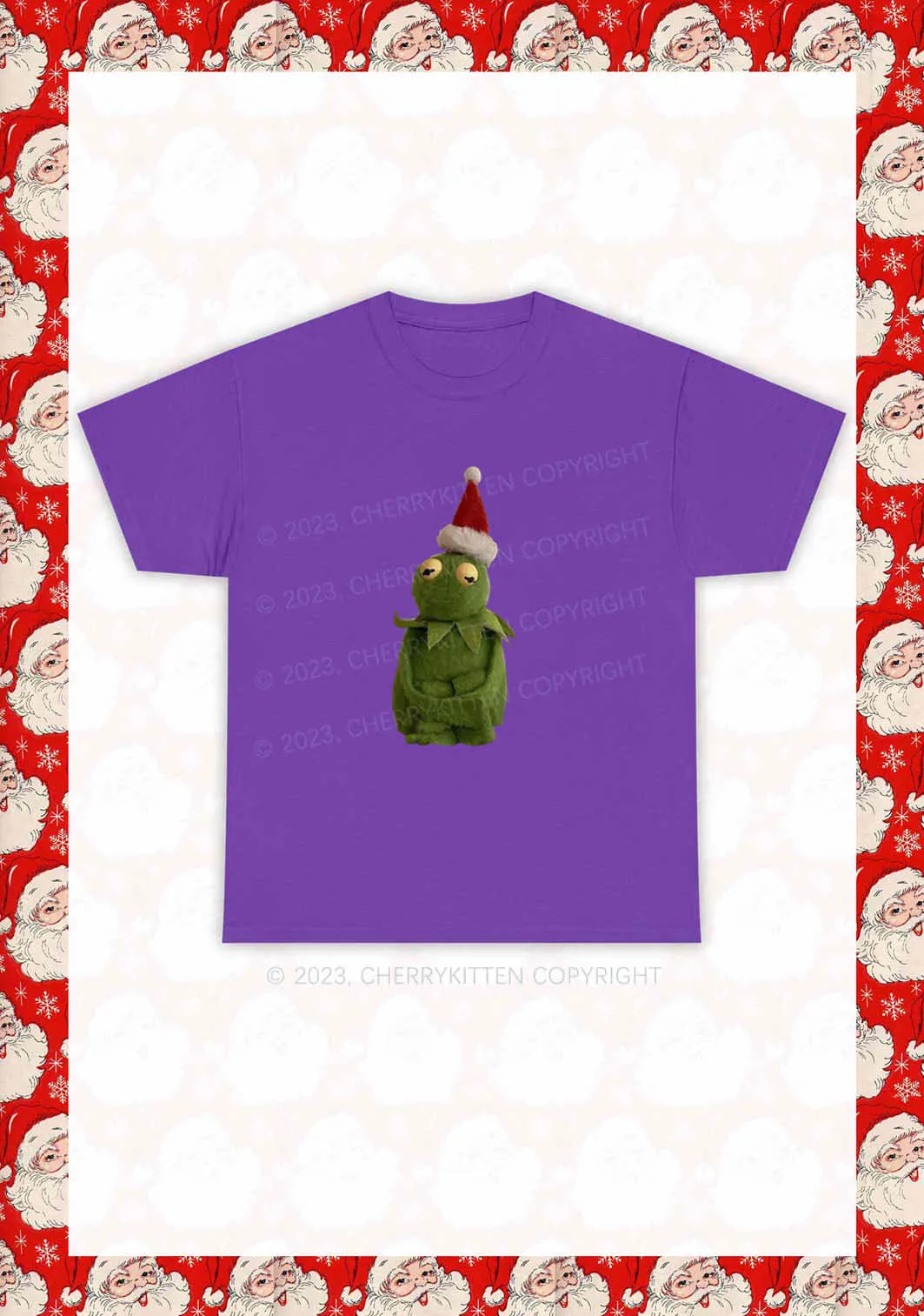 Christmas Plush Frog Y2K Chunky Shirt Cherrykitten