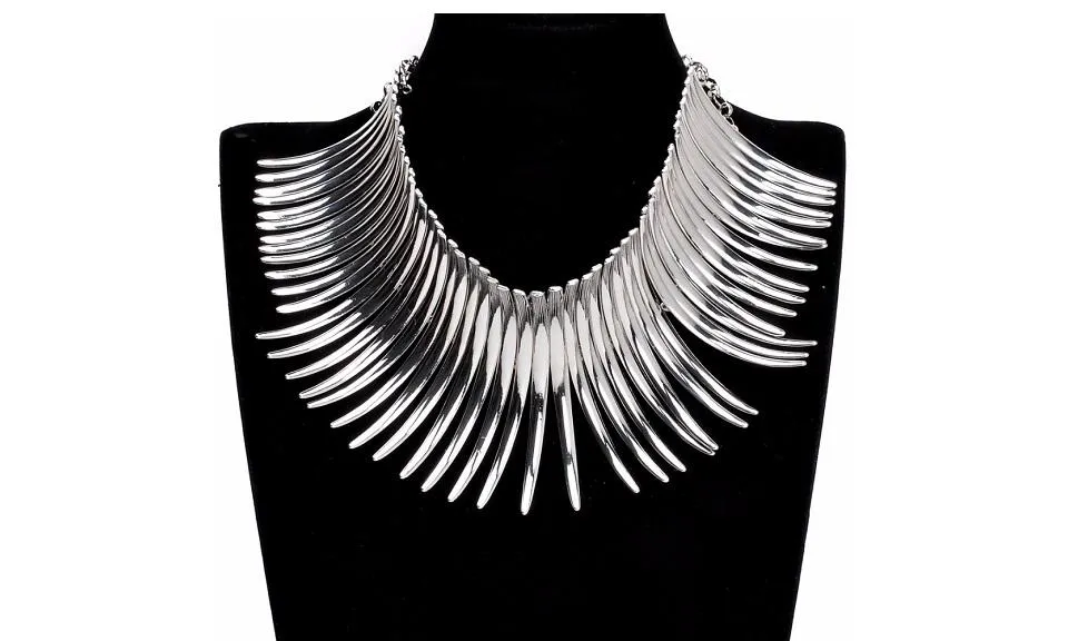 Chunky Choker Noble New Toques Bib Pendant Necklace, N0006527