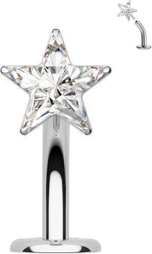 COCHARM Minimalist Belly Button Rings Titanium 14G Threadless Belly Navel Rings for Women Flat Bottom Belly Navel Piercing Jewelry Hypoallergenic