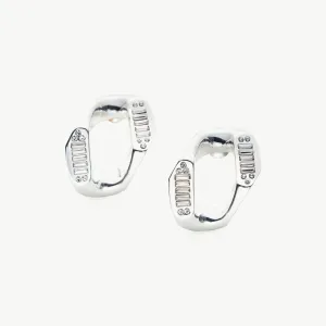Crystal Wavy Stud Earrings