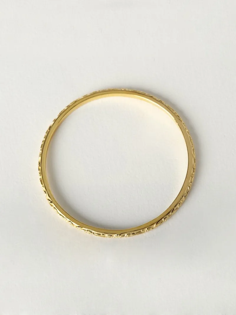 Daisy Chain Bangle | Gold