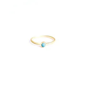 December Turquoise Mano Birthstone Ring
