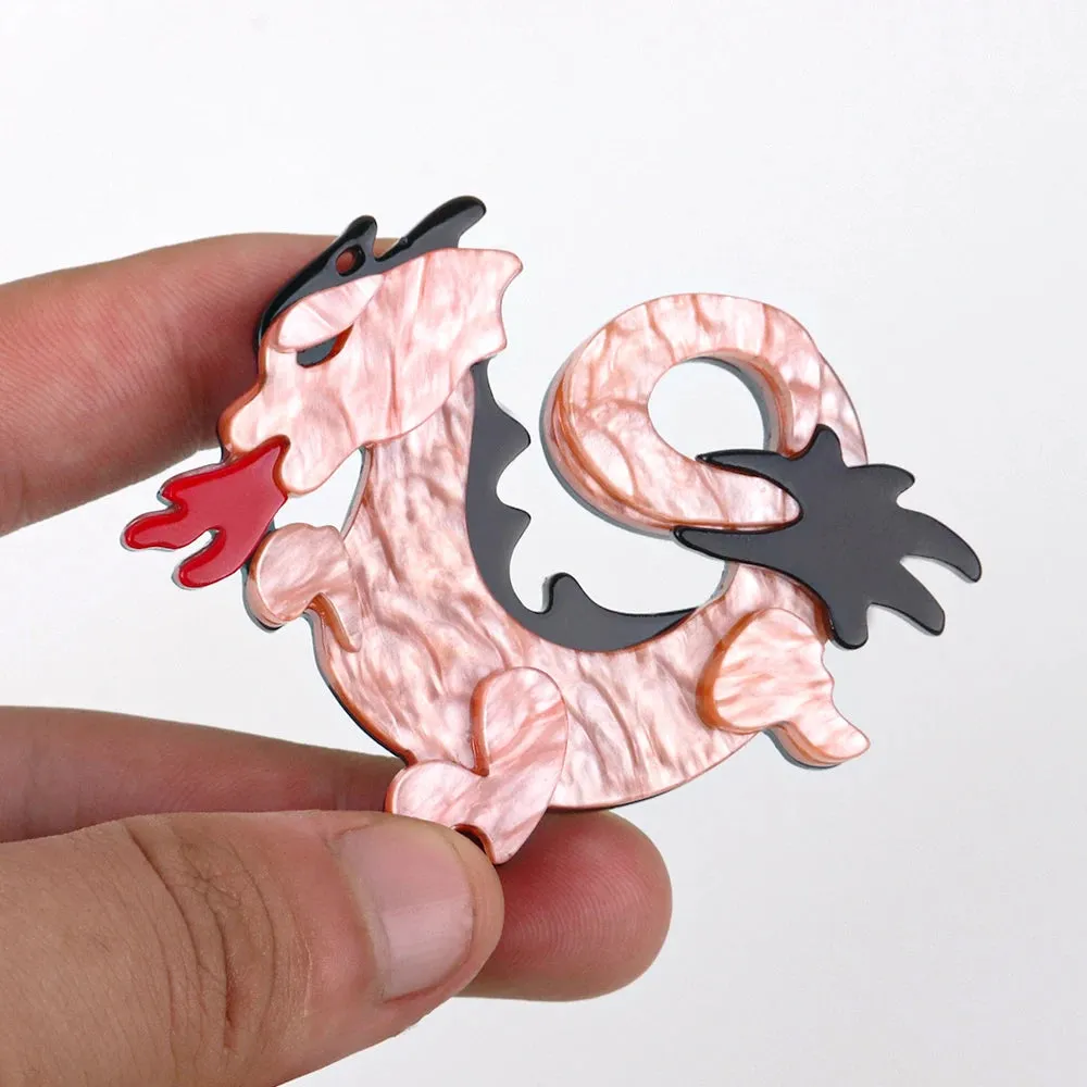 Dragon Acrylic Brooches