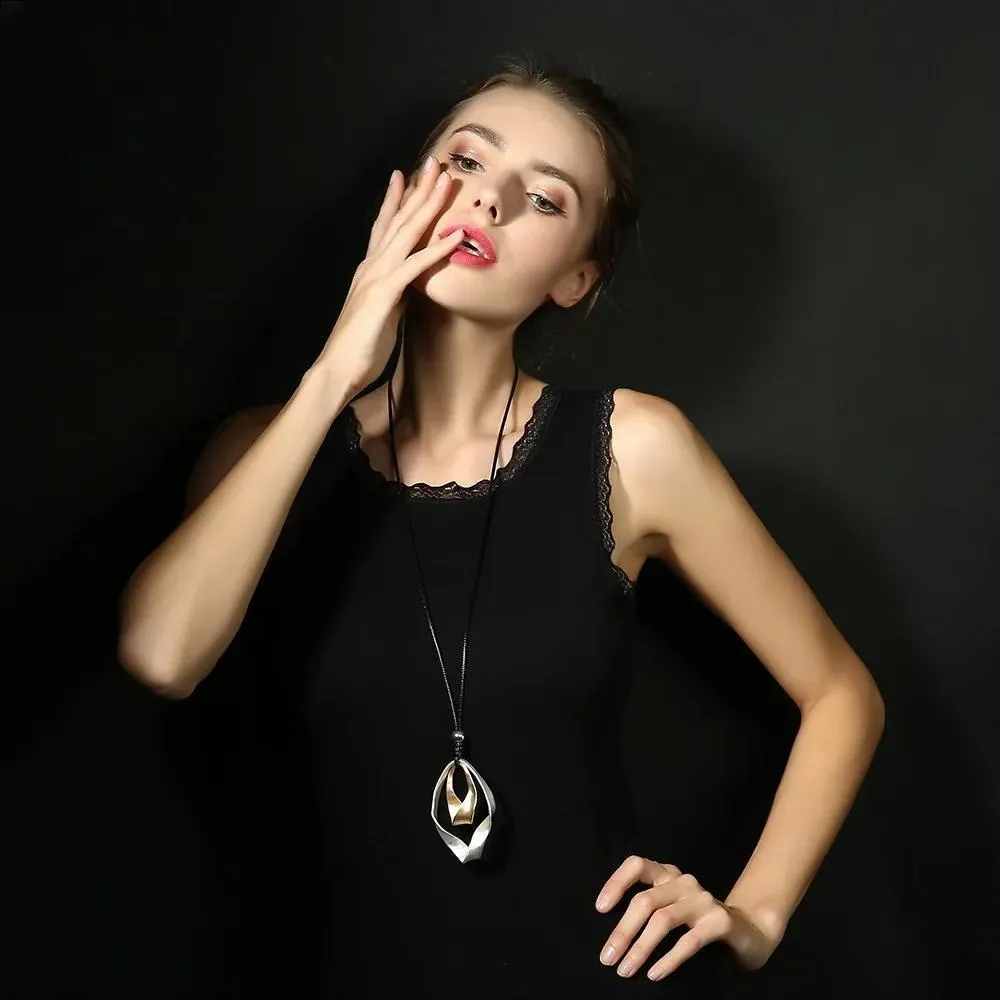 Fashion Chunky Long Necklace for Women Chokers New in Jewellery Pendants