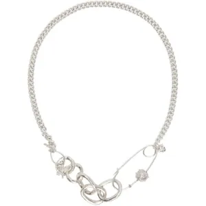 Georgia Kemball Silver Chunky Slub Chain Necklace