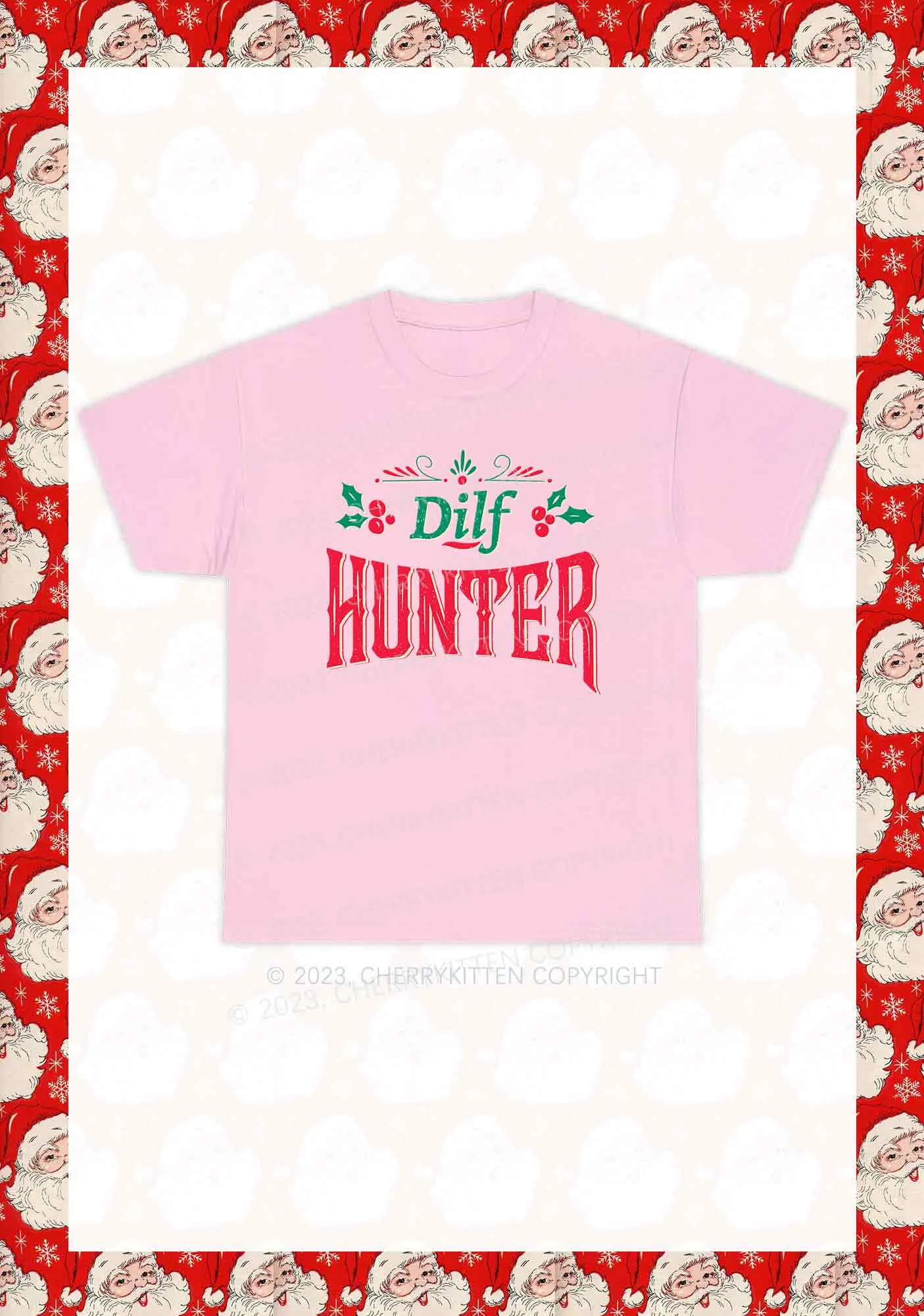 Green Hunter Christmas Y2K Chunky Shirt Cherrykitten