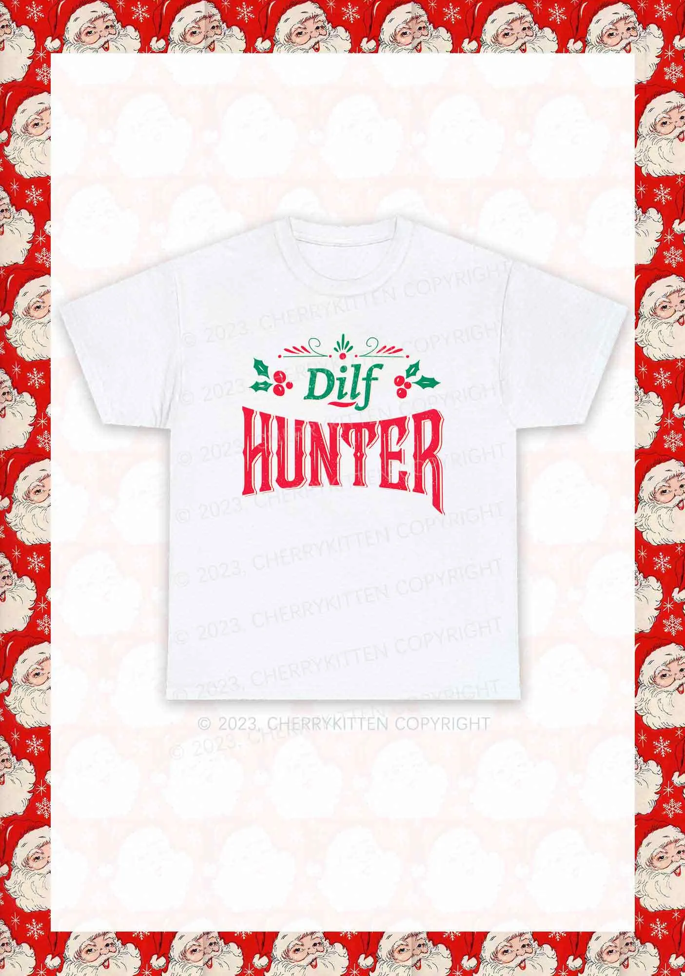 Green Hunter Christmas Y2K Chunky Shirt Cherrykitten