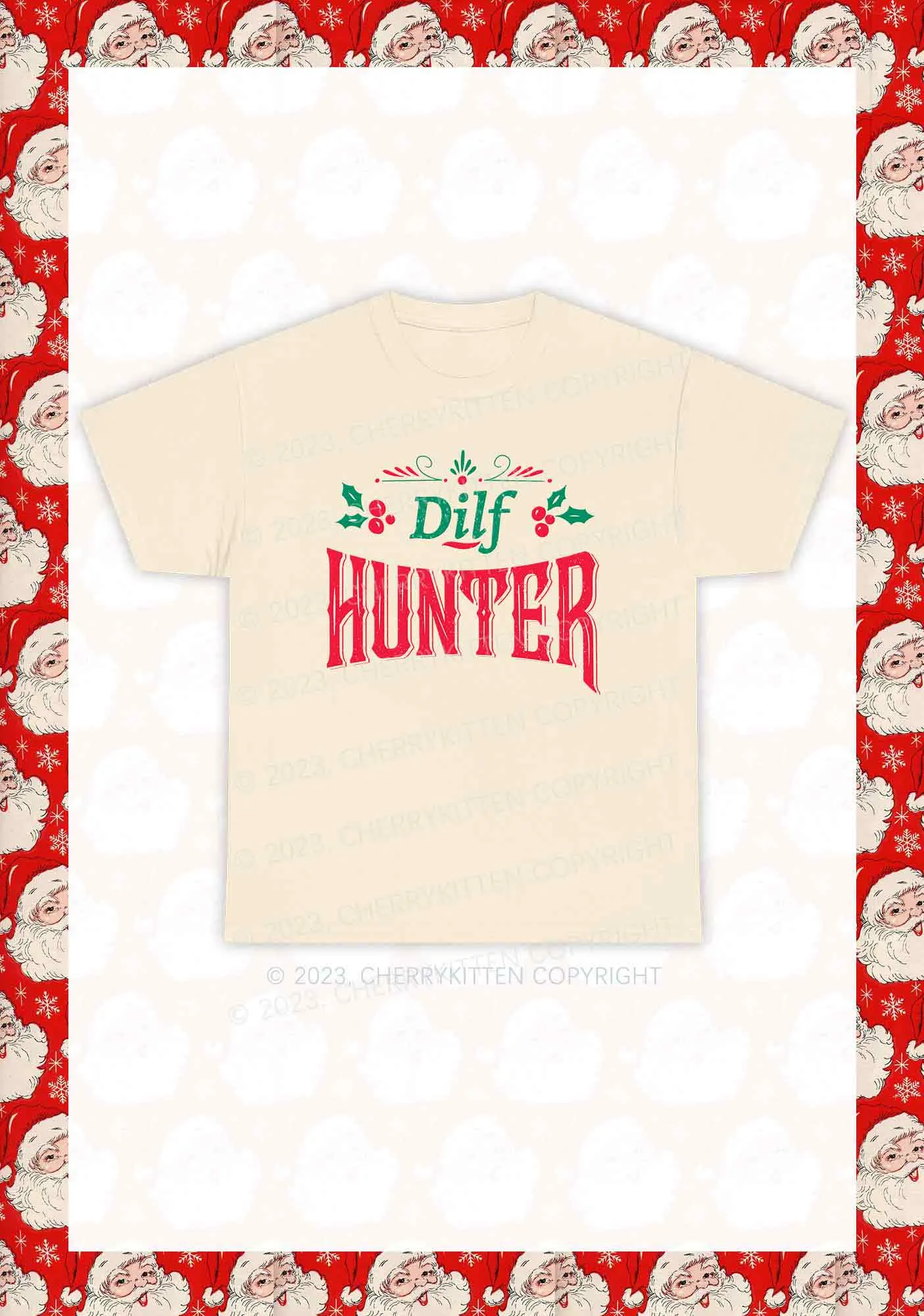 Green Hunter Christmas Y2K Chunky Shirt Cherrykitten