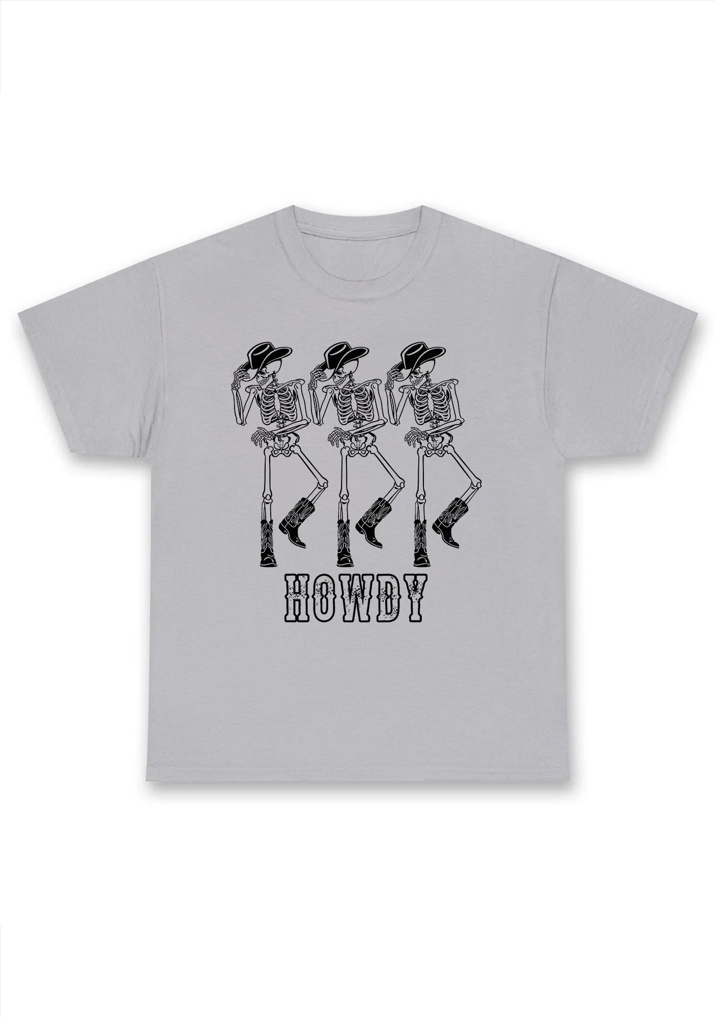 Halloween Howdy Dancing Skeletons Chunky Shirt
