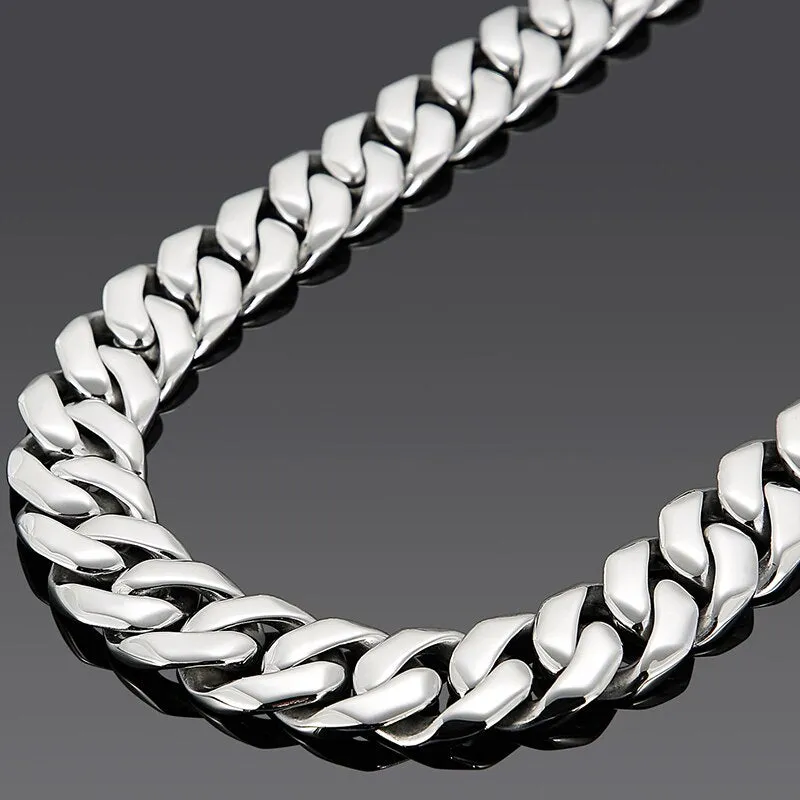 Heavy Stainless Steel 25MM 27" Chain Men's Necklace