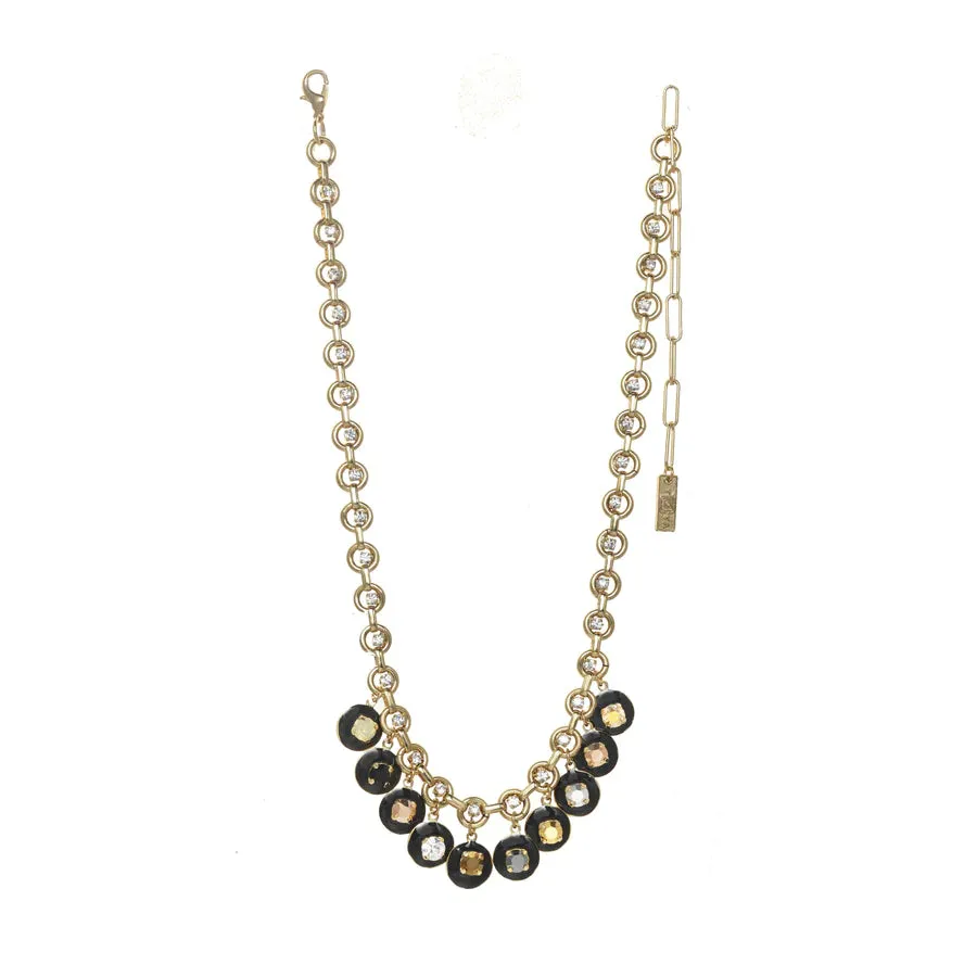Janie Multi Crystal Mixed Metal Necklace - TOVA N110360MM