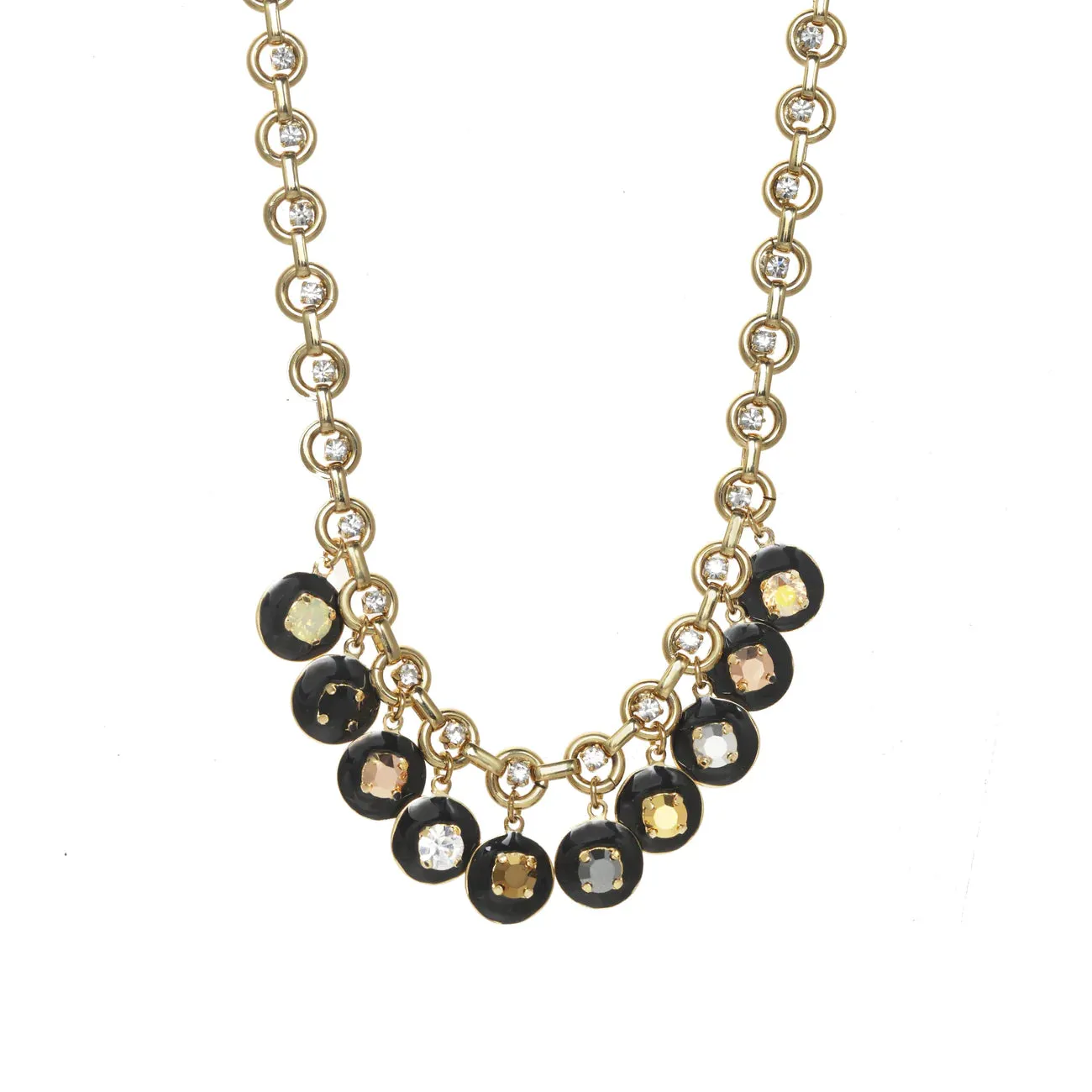 Janie Multi Crystal Mixed Metal Necklace - TOVA N110360MM