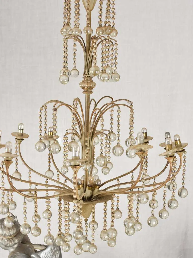 Large 1940's French chandelier 41¼" x 31"