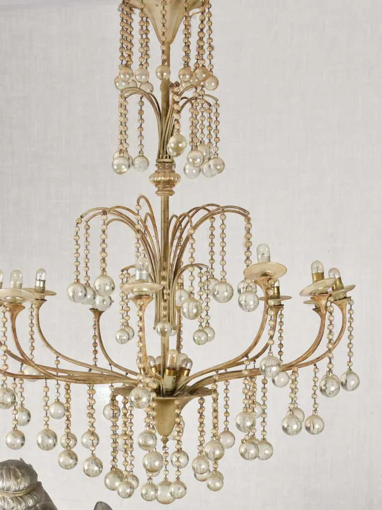 Large 1940's French chandelier 41¼" x 31"