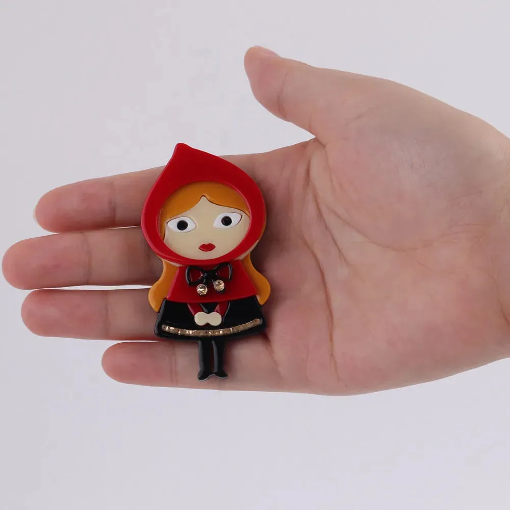 Little Red Riding Hood Acrylic Brooch