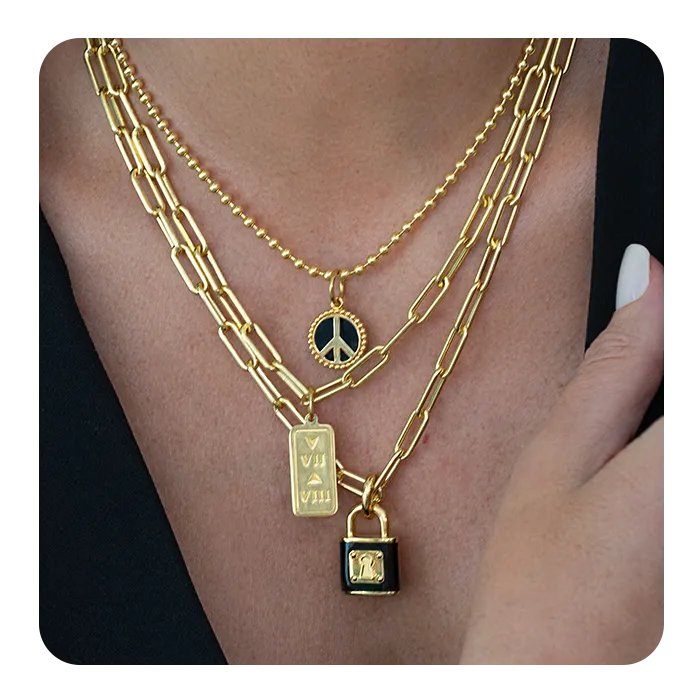 Love Lock Gold and Black