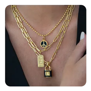 Love Lock Gold and Black