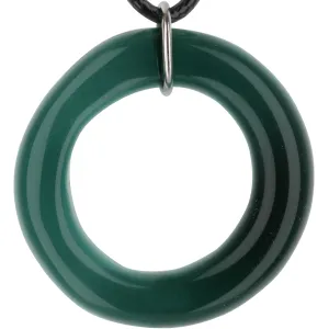 Lucky Blown Glass Dart Ring - Deep Sea