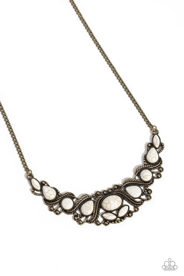 Paparazzi Necklace ~ EYE Wish I May... - Brass