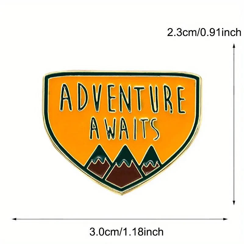 "Adventure Awaits" Enamel Pin Badge