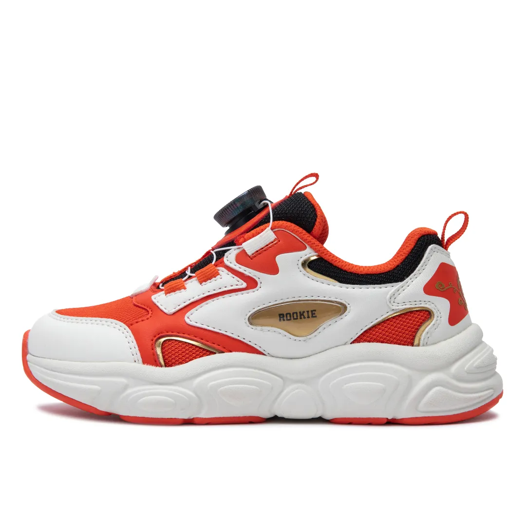 Rookie Chunky Sneaker Off-White/Red (Big Kids)