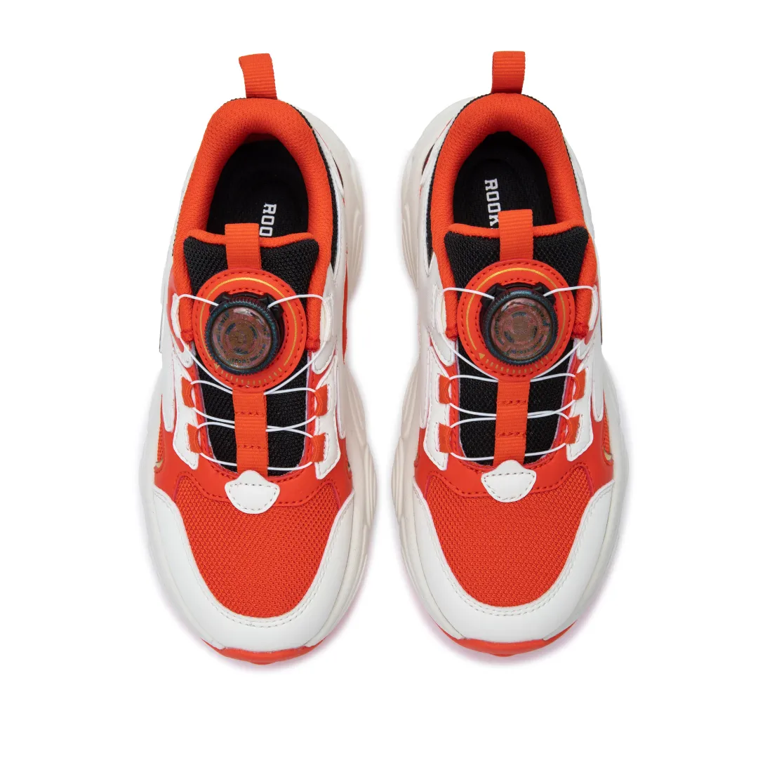 Rookie Chunky Sneaker Off-White/Red (Big Kids)