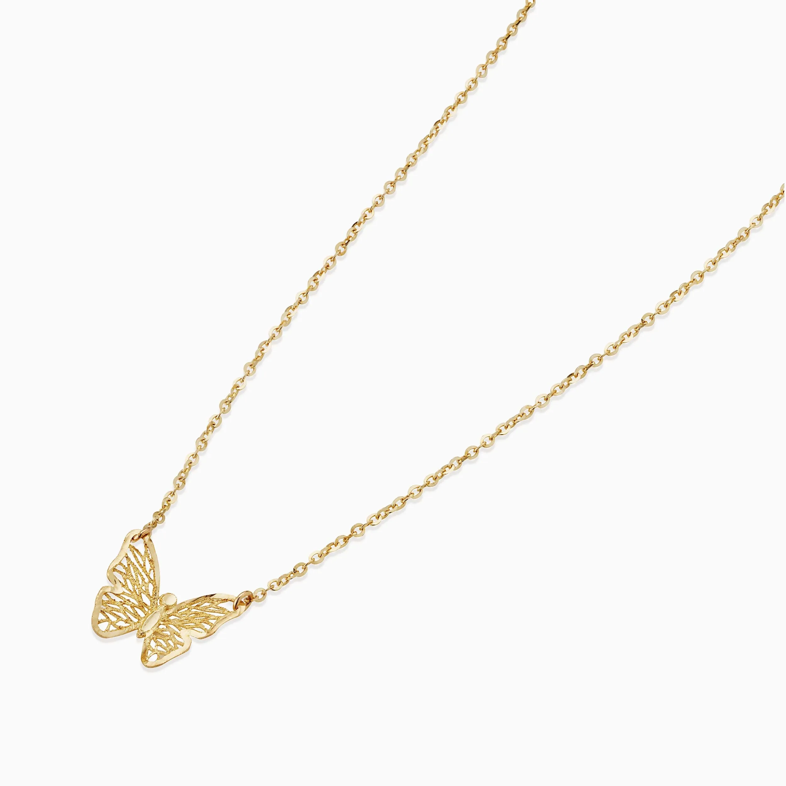 Social Butterfly Pendant Necklace